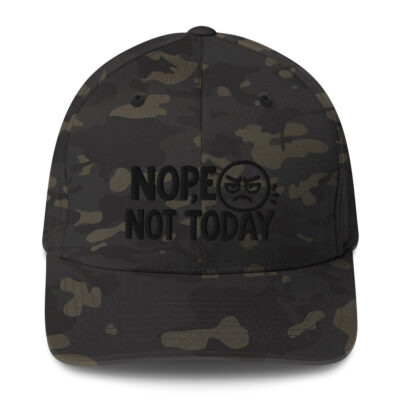 Patriotism4American's - Nope Not Today - Red Flag - Flex Fit Twill Hat
