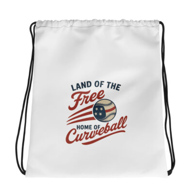 P4A - Patriotic Baseball Drawstring Bag – Land of the Free Curveball