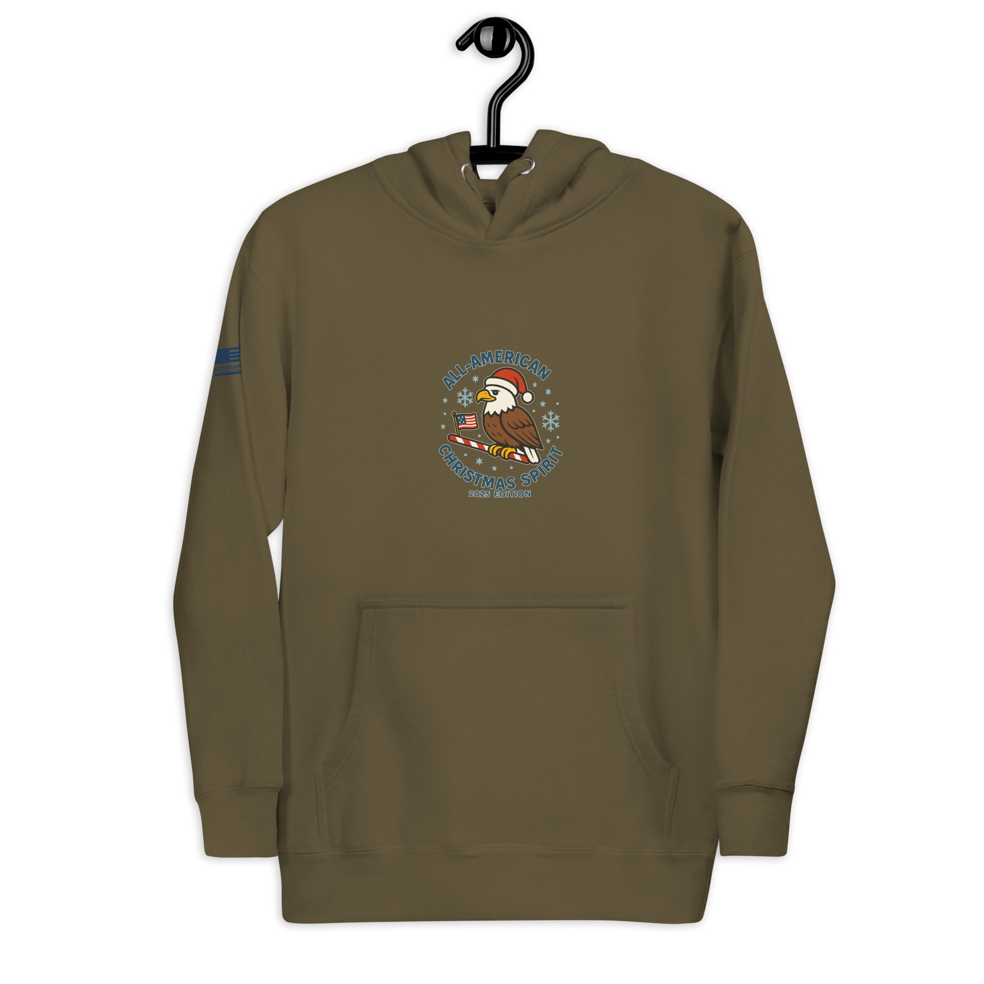 P4A - Patriotic Christmas Hoodie – American Eagle Holiday Hoodie - Image 19