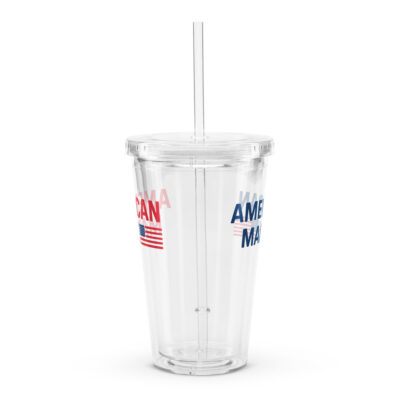 Clear plastic tumbler