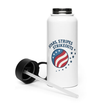 P4A - Patriotic Water Bottle | Stars, Stripes & Strikeouts