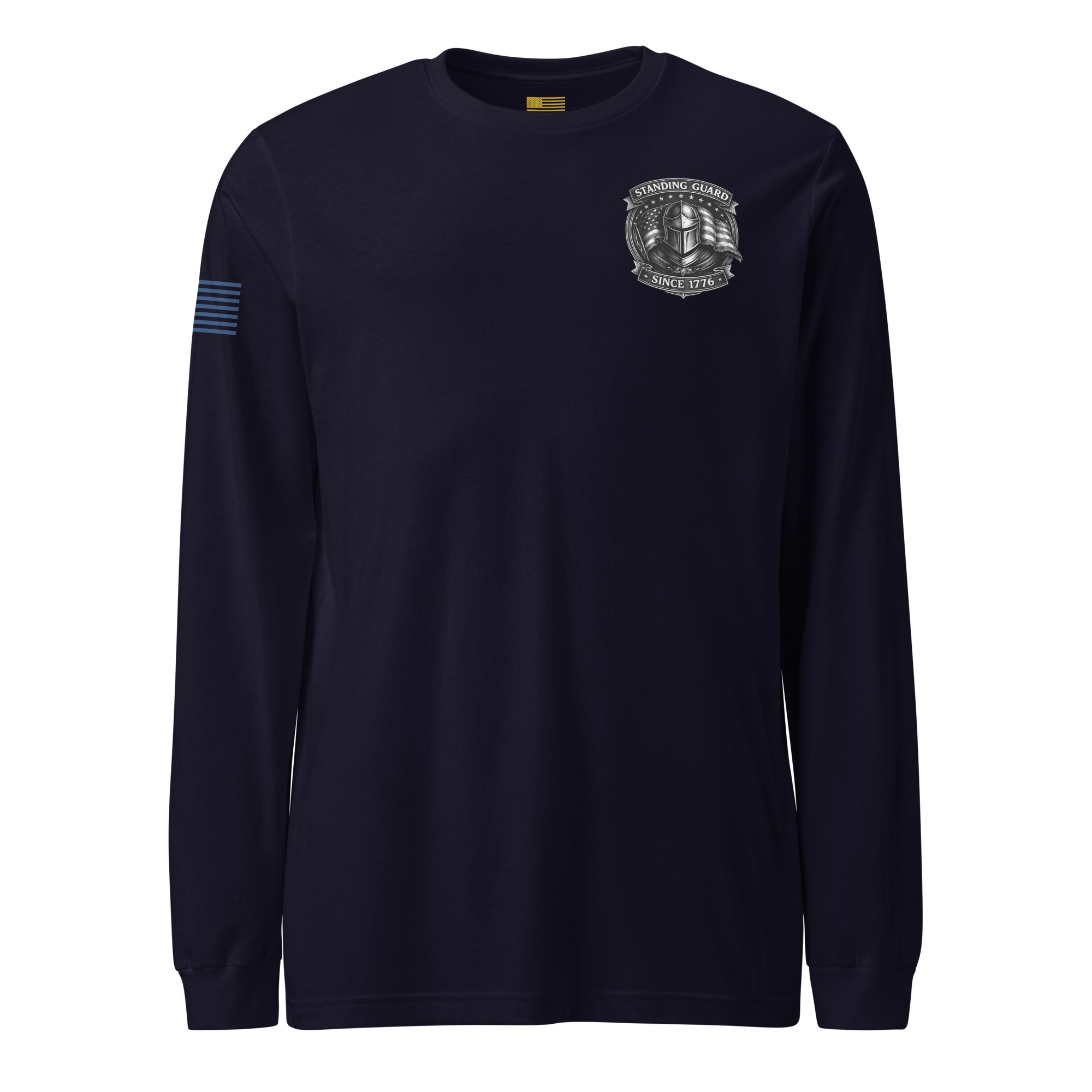 P4A - Earned. Not Given. Standing Guard Since 1776 — Premium Patriotic Long Sleeve T-Shirt - Image 6