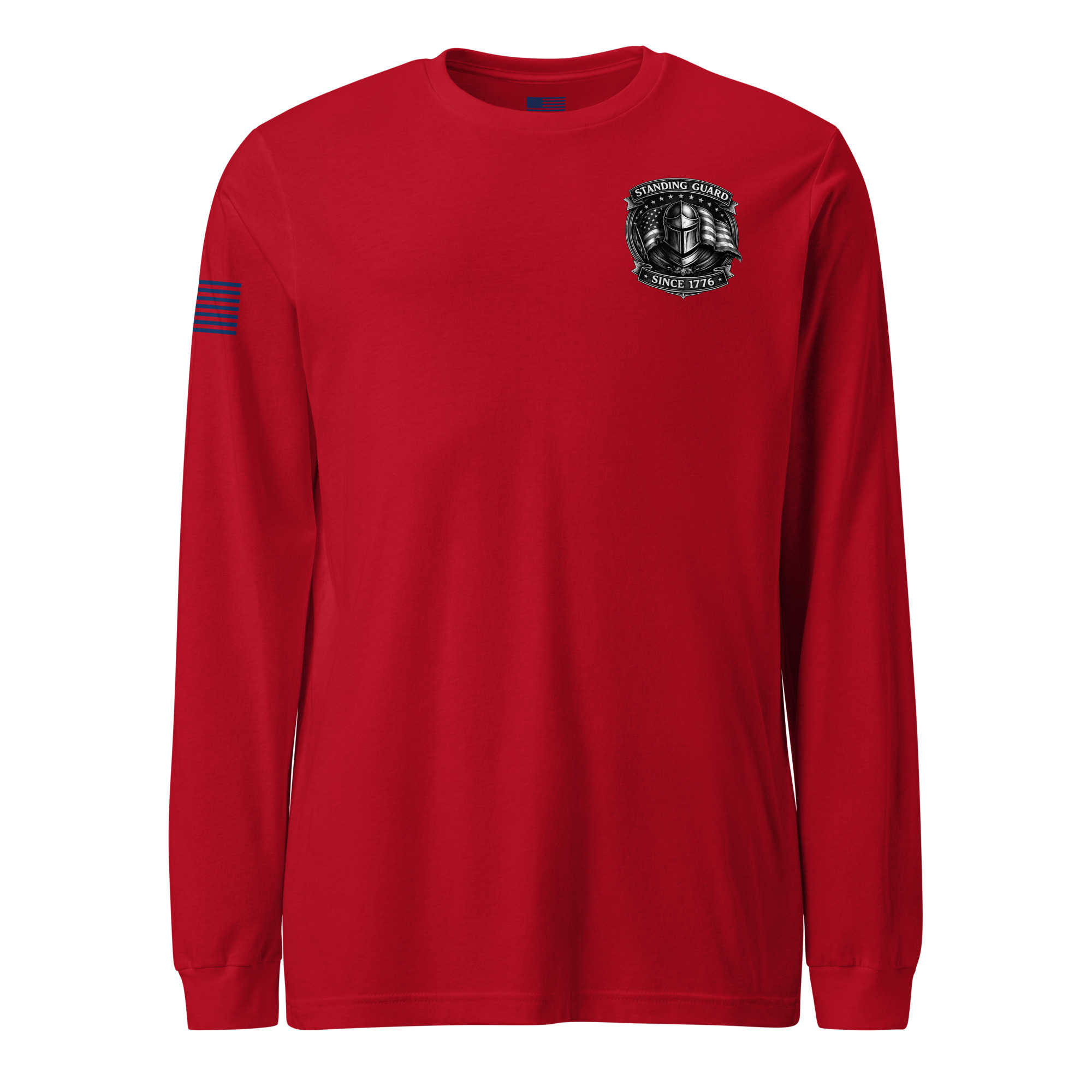 P4A - Earned. Not Given. Standing Guard Since 1776 — Premium Patriotic Long Sleeve T-Shirt - Image 10